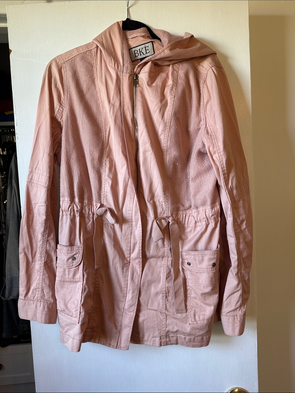 BKE Utility Jacket in Pink Size Medium Like New